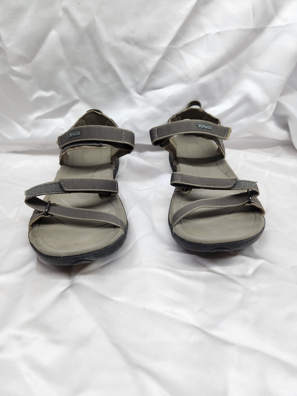 Teva Taupe and Gray Adjustable Sport Sandals